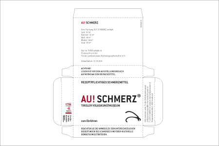 rezeptpflichtiges Schmerzmittel / Verpackung für Ausstellungsfolder 
 
